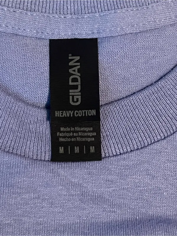 Gildan Women’s Lavender Short Sleeve 100% Heavy Duty Cotton T Shirt Size Medium - Image 5