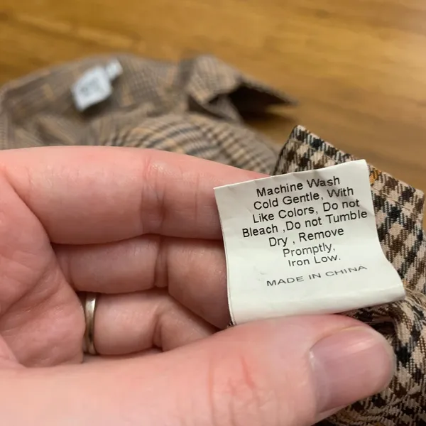Princess Polly Plaid Shirt Womens Size 2 Jacket Long Sleeve Button‎ Up Top Brown - Image 6