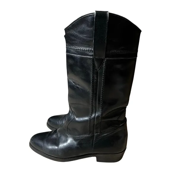 Vintage Longlife Indiana Women's Riding Boot Black Horseback Western - Image 3