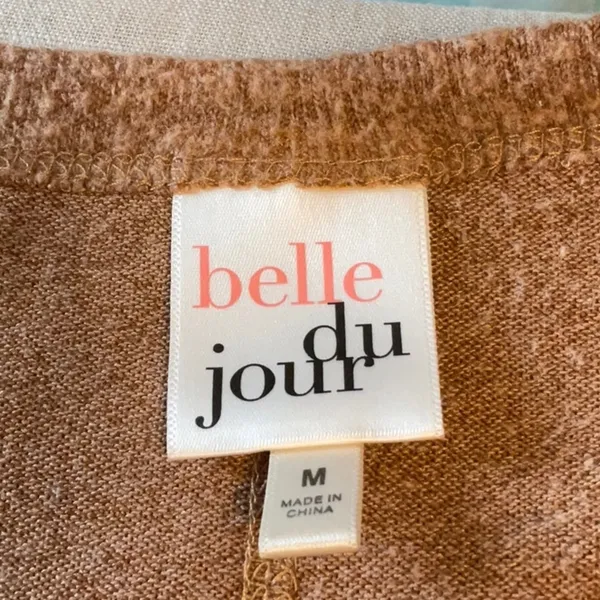 Belle Du Jour Tan Long Sleeve Sweatshirt - Image 5