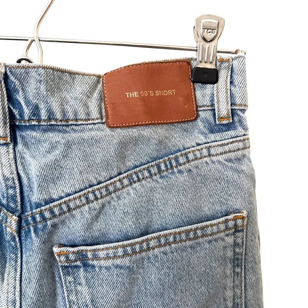 ZARA The 90s Denim Short Light Wash Sz‎ 2 - Image 3