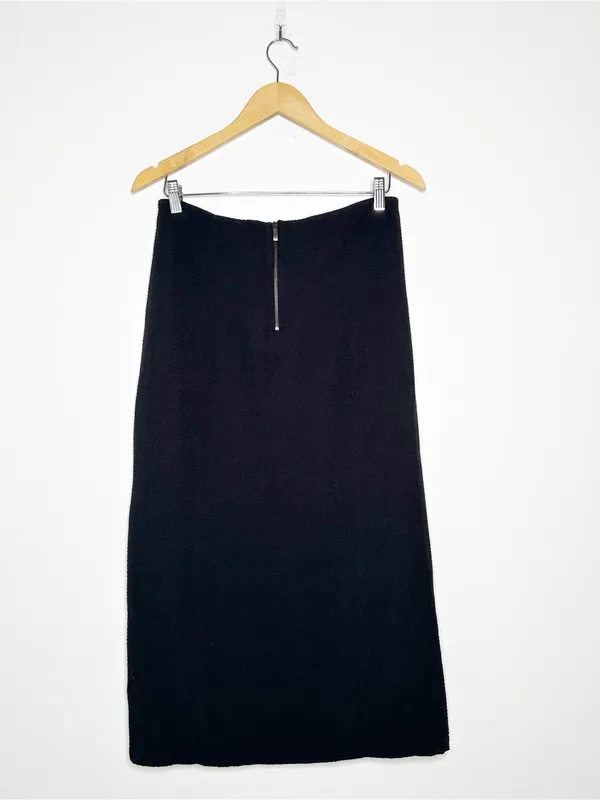 Maeve Anthropologie Black Dual Split Button Front Sailor Midi Skirt Size 8 - Image 7