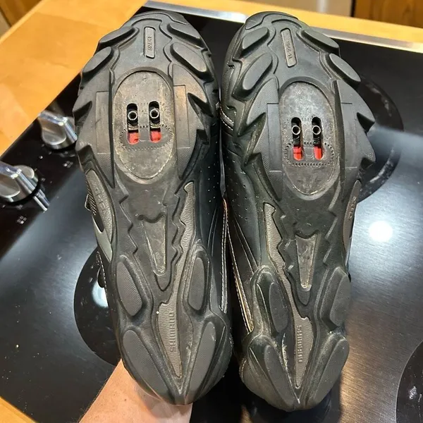 Shimano M088 black red‎ cycling shoe unisex size 41 W8.5-9 or M7-7.5 - Image 8