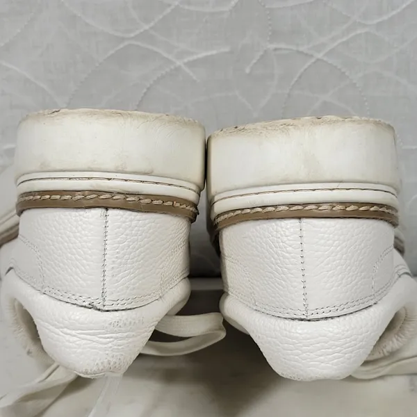 Vince Camuto Rezelli Platform Sneakers Womens 7.5 White Leather Lace-Up Shoes - Image 8