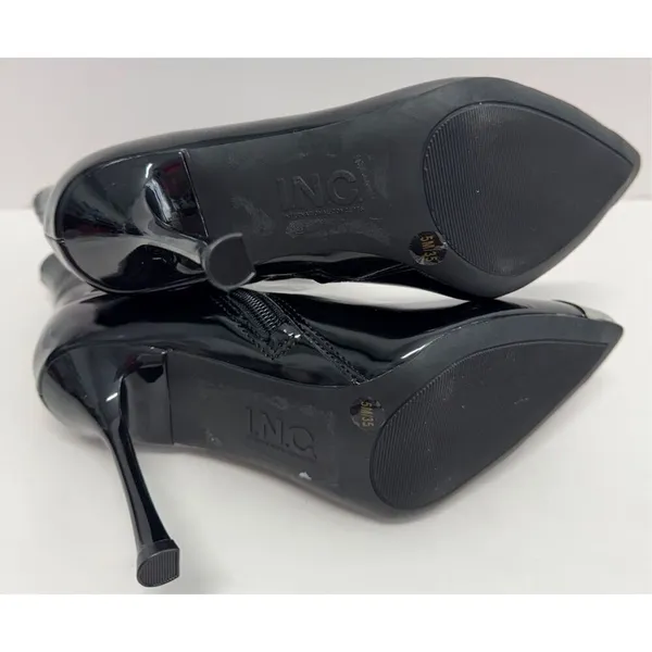 INC International Concepts Boots Size 5 Black Patent Pointed Toe Stiletto‎ Heels - Image 10