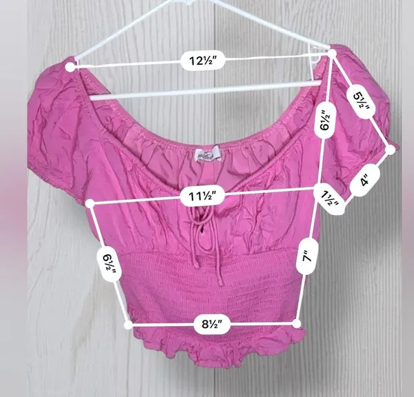 HOLLISTER Women’s Scrunched Off Shoulder Babydoll Top - Image 5