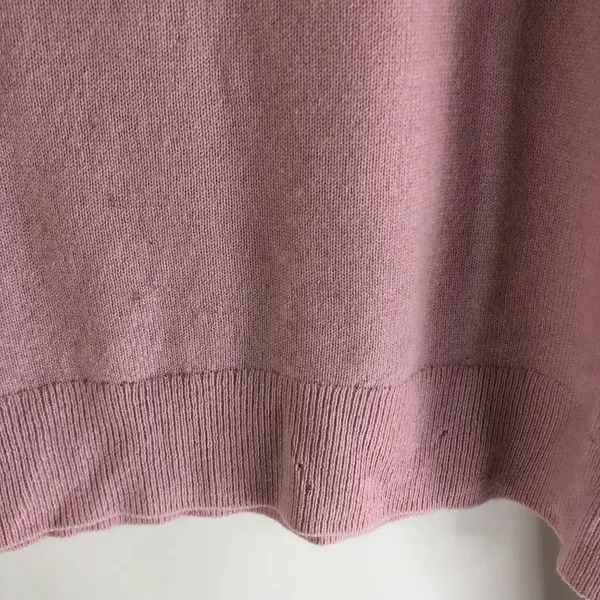 Everlane Womens Cashmere Sweater Mock Neck Pink Size S - Image 4