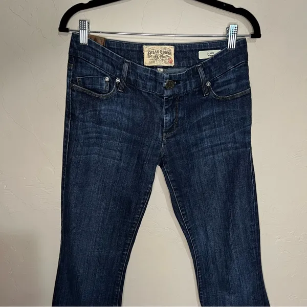 Dylan George & Co Diane Flare Dark Blue Low Rise Trouser Denim Jeans‎ - Image 4