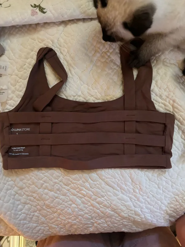 Indigo Luna Boxy Bra Brown - Image 7