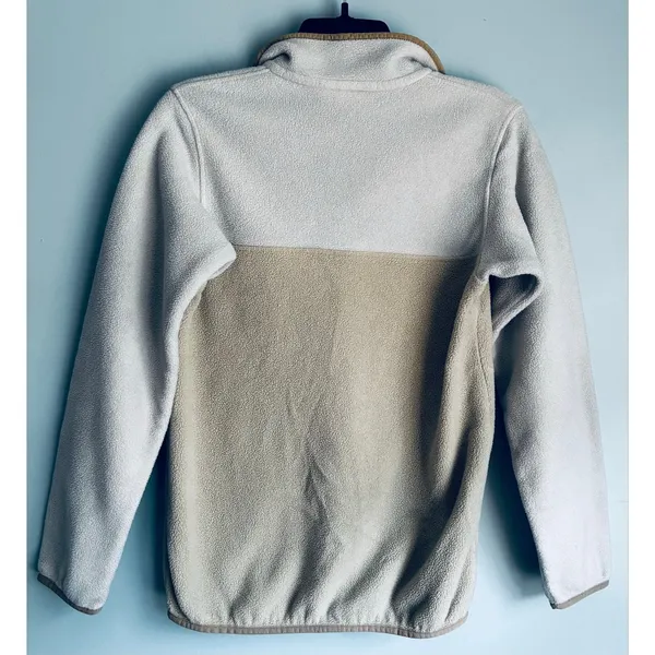 Patagonia Lightweight Synchilla Snap-T Pullover Woman's XS Cream Tan Fleece - Image 6