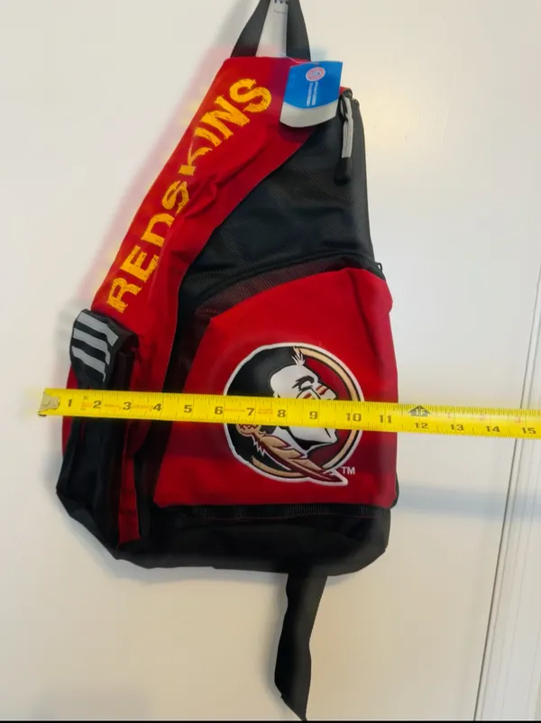 Florida State RedSkins sling backpack, crossbody bag New - Image 3