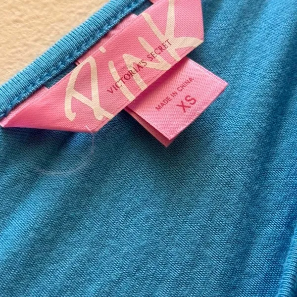 Victoria's Secret Pink Turquoise Shirt/Tunic Size XS - Image 6