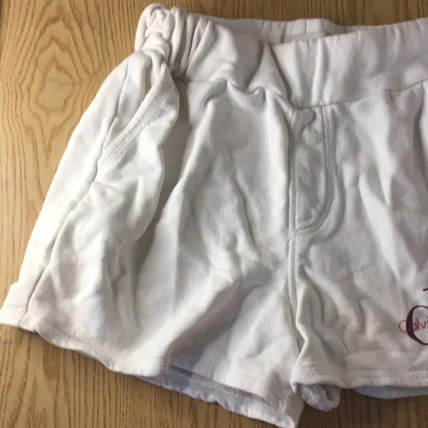 Calvin Klein Sweatshirt Material Shorts Pockets White Size XSmall/Small - Image 4