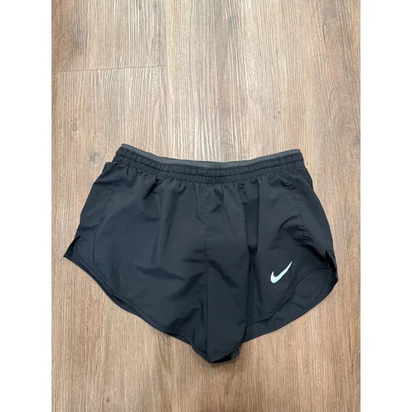 Nike Dri-FIT Womens Black Running Shorts Size Medium Liner‎ Back Pocket 3316 - Image 2