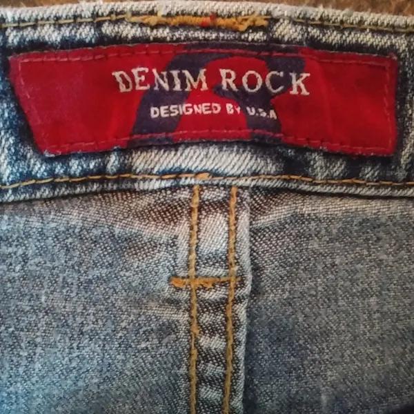 Denim Rock 5 28x30 Y2K Low Rise Medium Wash Flare Jeans - Image 5
