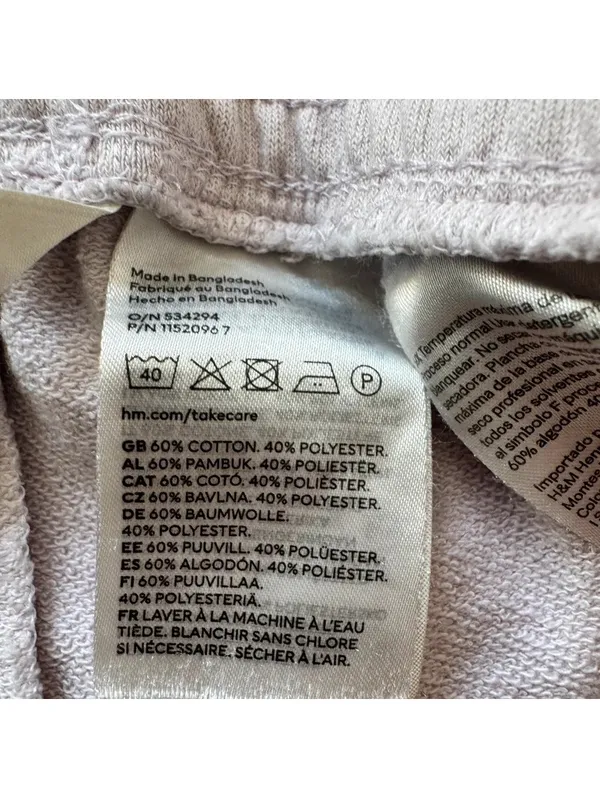 H&M Sweat Shorts Size Large Drawstring Lounge Athleisure - Image 4