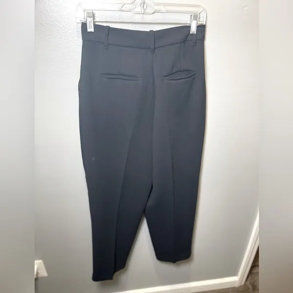Aritzia Wilfred Vogue Pants Size 6 Black Plated Wool‎ Women's - Image 2