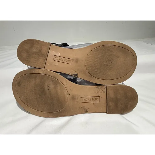 Steve Madden Lanza T-Strap Flat Sandals  Size 10 - Image 7