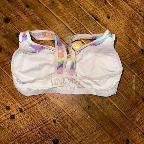 Victoria’s Secret rainbow S strappy yoga sports bra - Image 2