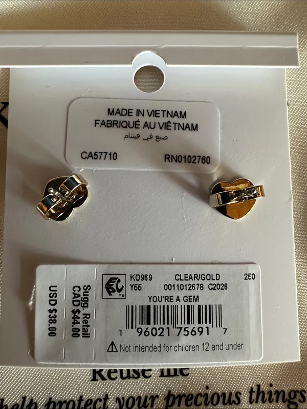 Kate Spade You’re a Gem Flower Stud Cubic Zirconia Earrings - Image 7