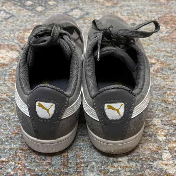 Puma Women's Gray and White Sneakers - Image 5