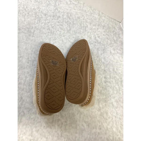 Zodiac Latte Suede Faux Fur Lined Slippers Mules Tan H8094L1201‎ Womens 7 M NEW - Image 6