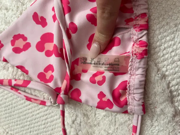 Zaful Pink Cheetah Print Bikini - Image 3