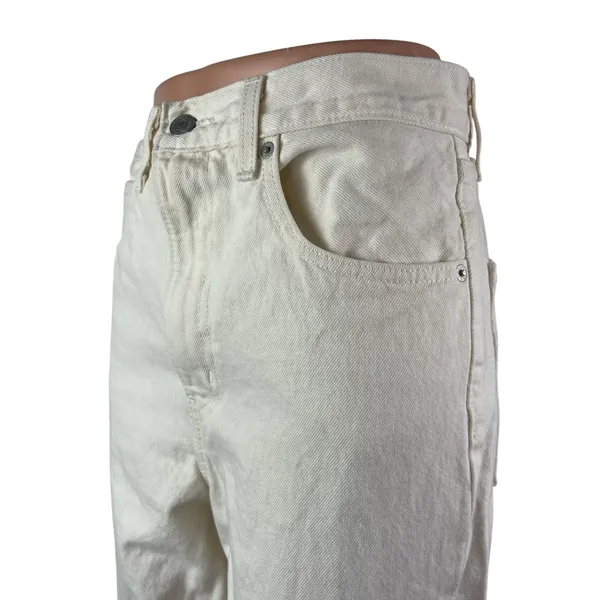 Levi's 70s High Slim Straight Leg Women's White High Rise Denim Jeans Size 27 - Image 2