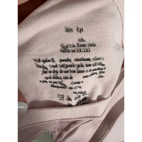 Free People FP Movement Good Karma Ruched Cropped Tank size XS/S - Image 3