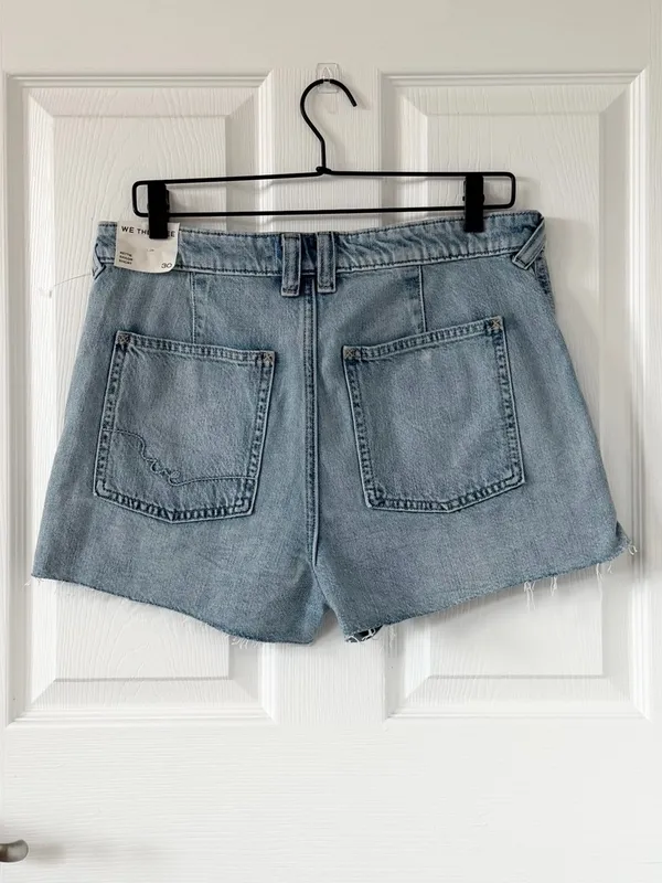 Free People Bettie Sailor Shorts in Light Wash by We The Free Size 30 NWT - Image 3