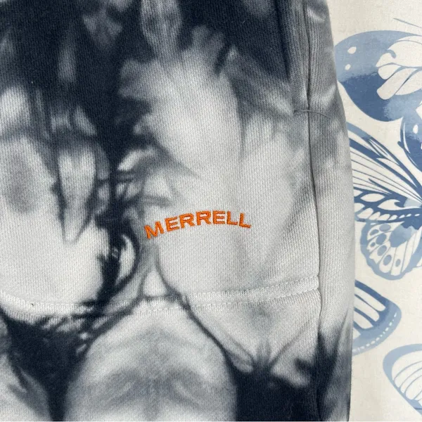Merrell Tie-Dye Black and White Shorts SZ XL - Image 5