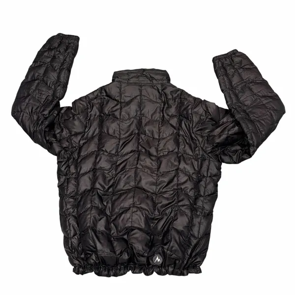 Marmot Black Quilted 800 Fill Goose Down Puffer Jacket Coat Medium - Image 6