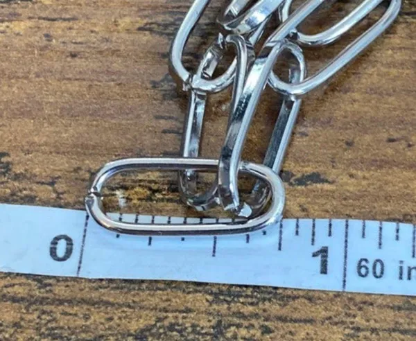 Layered Paperclip Lock Necklace Silver - Image 5
