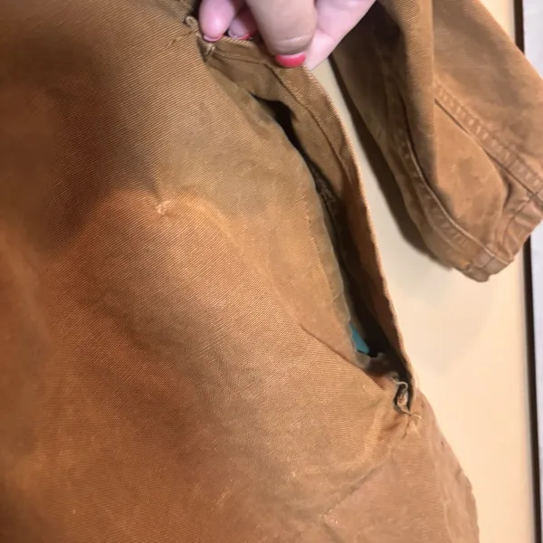 SafTBak Vintage Hunting Jacket Canvas Shooting‎ Coat Distressed Workwear XL - Image 7