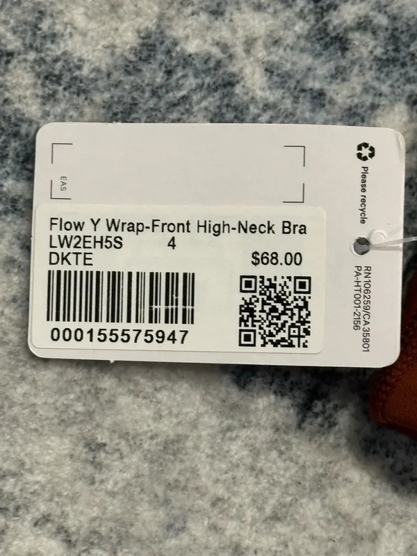 Lululemon Flow Y Wrap Front High Neck Bra - Image 7