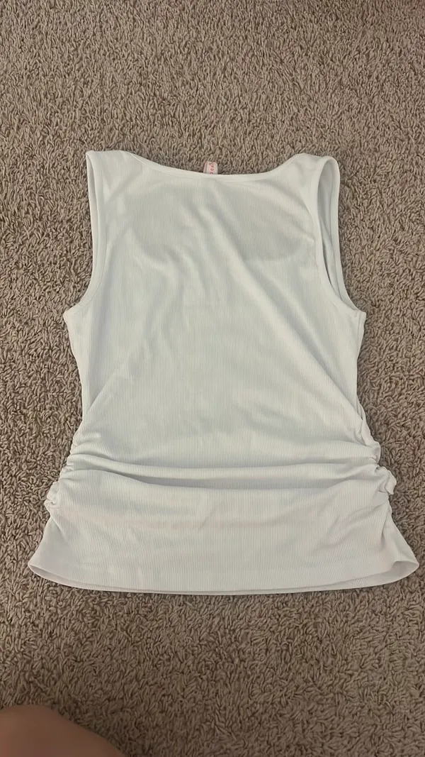 Square neck Tank top White Size M - Image 4