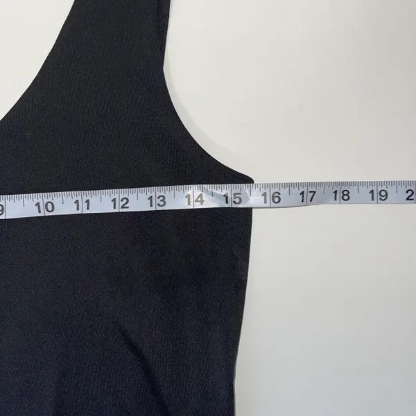 Maurices Edgely NWT Solid Black Double V Sleeveless Thong Bodysuit - Image 10