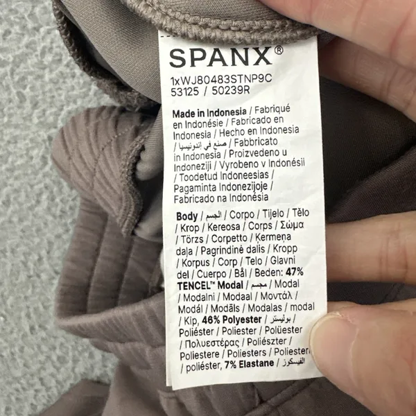 Spanx Airessentials Wide Leg Pant Women's Mauve Brown Lounge Medium x 30 - Image 6