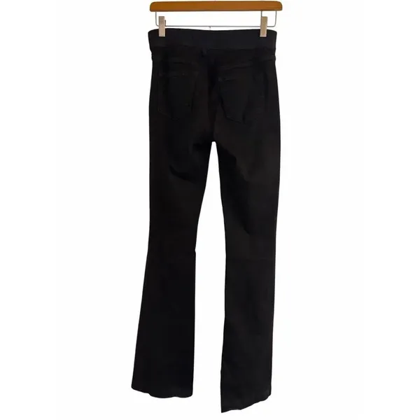 ✨J Brand Estellah High Rise Split Flare Pull Black Sz 27 Pants✨ - Image 7