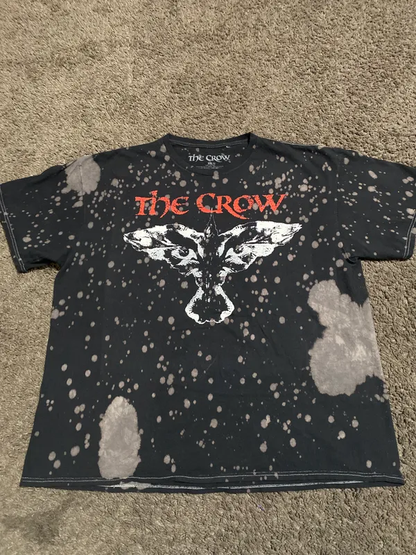 The Crow Believe In Angels Black Bleach Tee 2XL - Image 2
