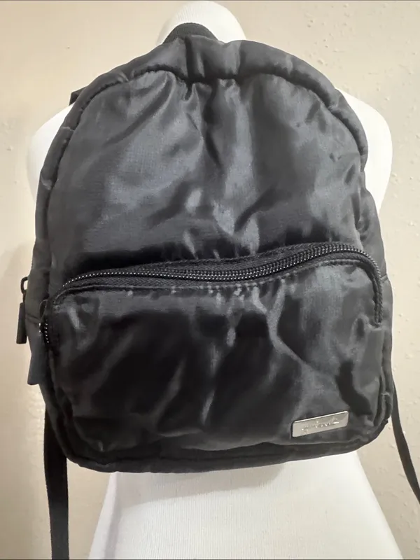 PINK Victoria's Secret Black Mini Backpack - Image 3