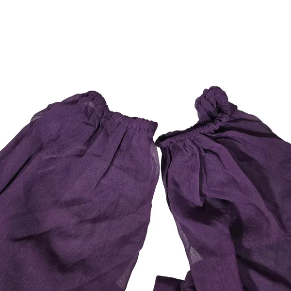 Lulus Enchant My Love Dark Purple V-Neck Long Sleeve Maxi Dress Small - Image 9