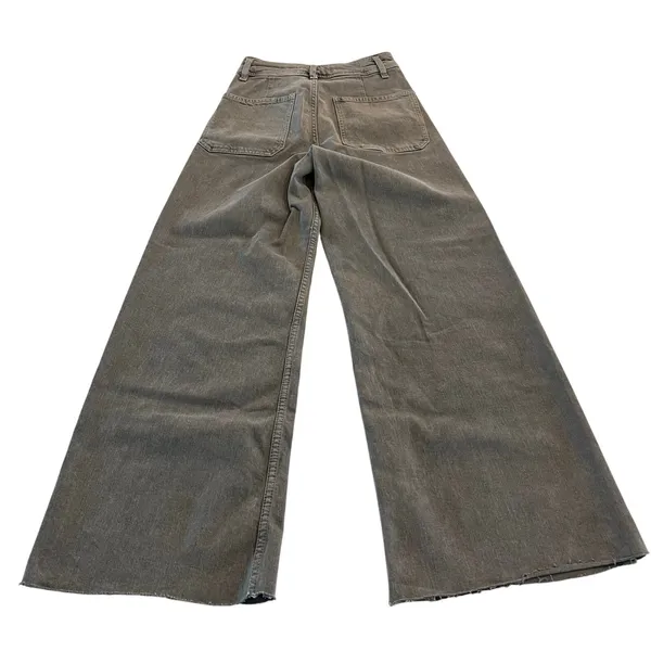 Zara The Patch Pocket Marine Straight Jean‎ Grey Size 2 - Image 4