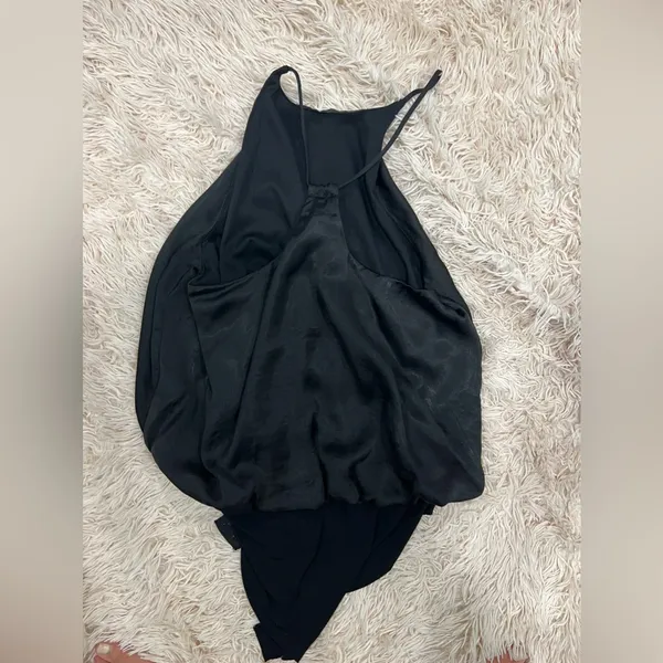 Zara Black‎ Satin Bodysuit - Image 3