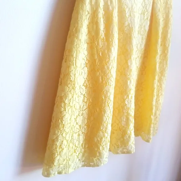 Jasmine strapless dress NWT yellow lace strapless gown - Image 2