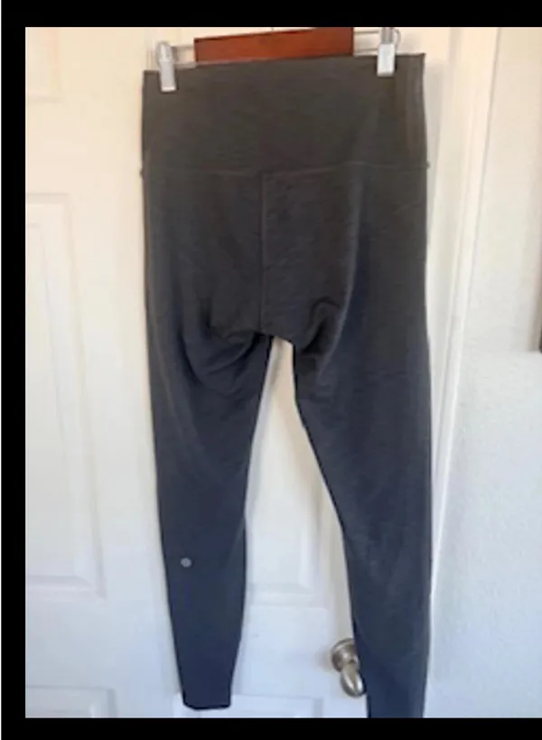Lululemon Wunder Under High-Rise Leggings 25” Heathered Dark Grey | Size 8 - Image 5