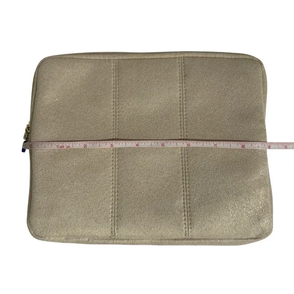 Bvlgari Women's Cosmetic Pouch Gold One Size Makeup Travel Bag Organizer Zip New - Image 8