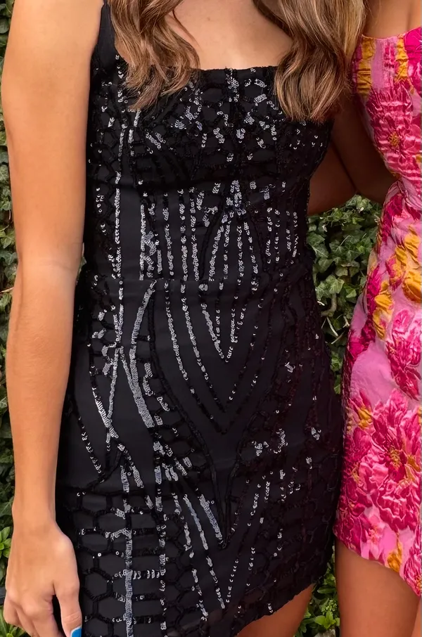 Windsor Black sparky homecoming dress - Image 4