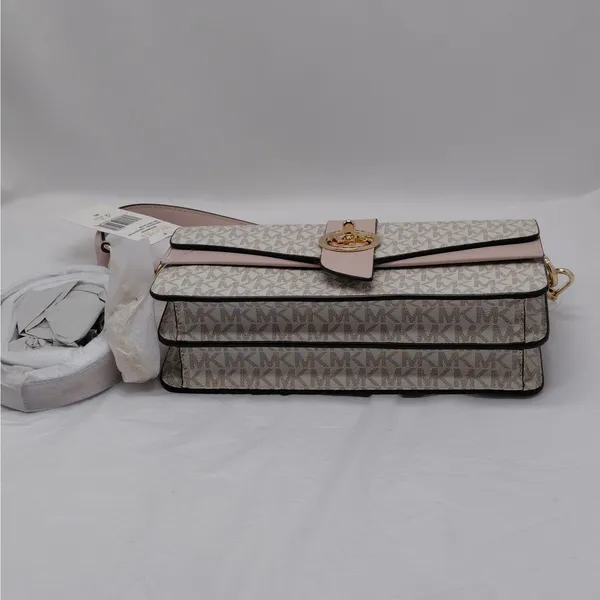 Michael Kors Logo Shoulder Bag Handbag Purse Wedding Party Quiet Luxury Coquette - Image 9