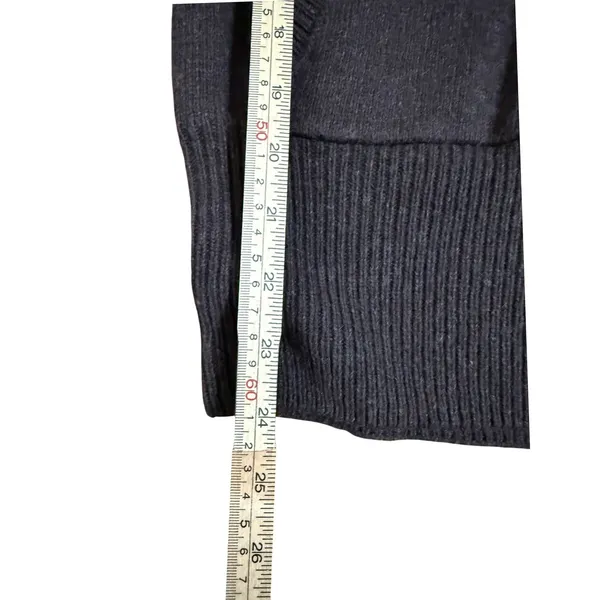 Rare Vintage Abercrombie & Fitch Brown V-Neck Hoodie Sweater Angora‎ Blend XL - Image 9